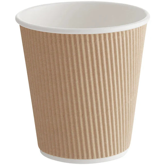 8 oz. Coffee/Tea Print Poly Paper Hot Cup - 500/Case