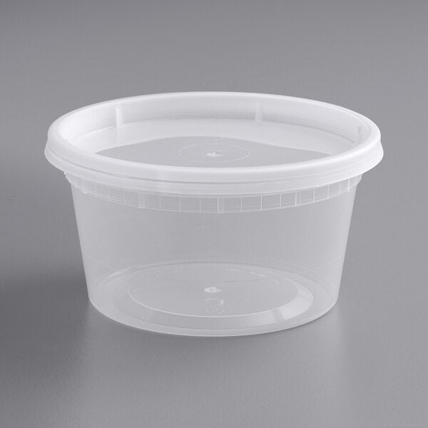 Heavy Duty 12 oz. Deli Container and Lid - 240/Case