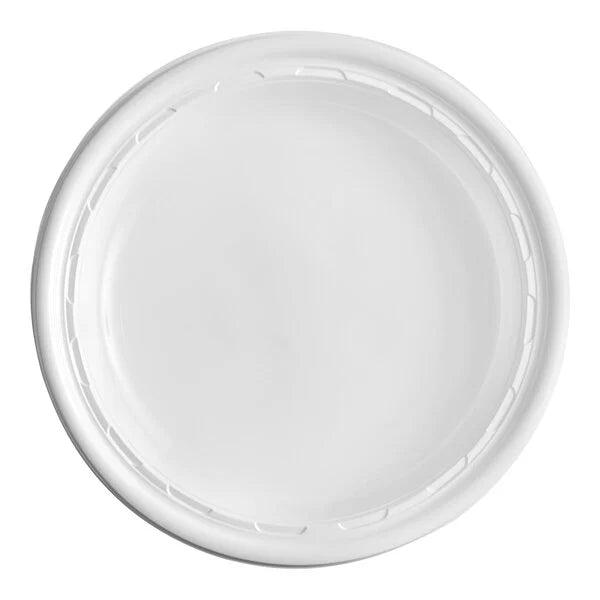 10" White Fiber Molded Plate - 500/Case