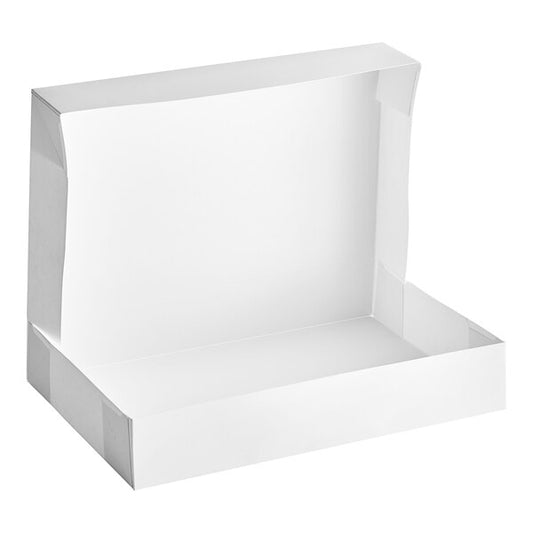 12" x 8" x 2 1/4" White Auto-Popup Donut / Bakery Box - 200/Bundle